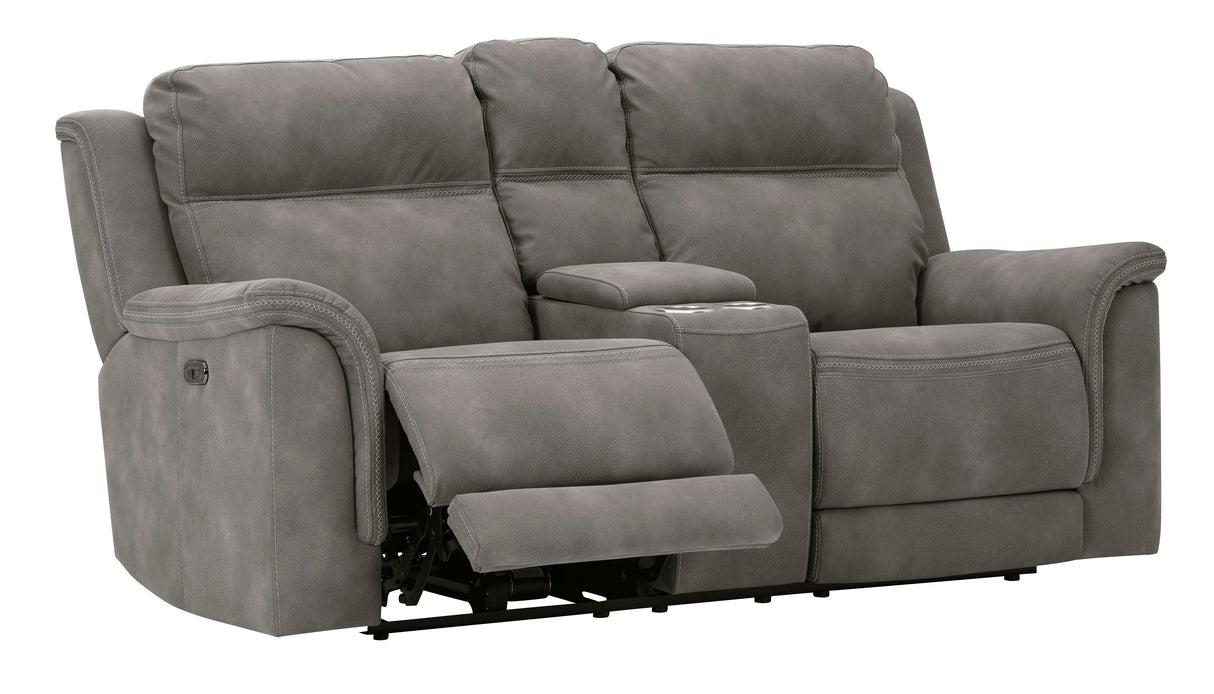 Next-Gen DuraPella Slate Power Reclining Living Room Set