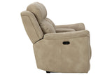 Next-Gen DuraPella Sand Power Reclining Loveseat with Console