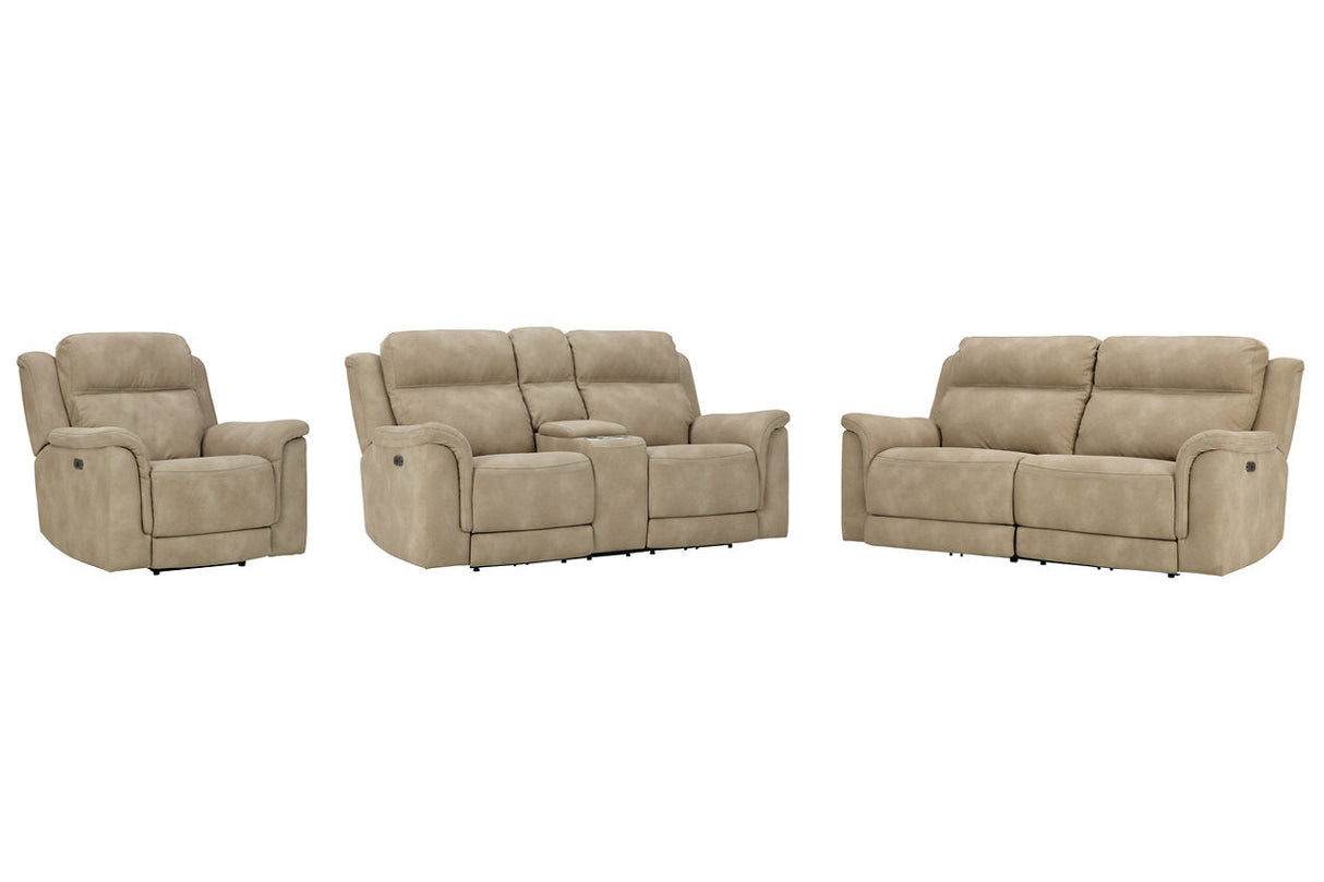 Next-Gen DuraPella Sand Power Reclining Sofa, Loveseat and Recliner