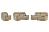 Next-Gen DuraPella Sand Power Reclining Sofa, Loveseat and Recliner