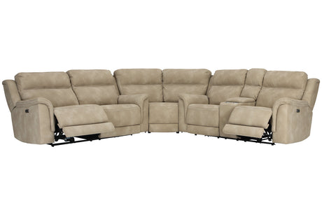 Next-Gen DuraPella Sand 3-Piece Power Reclining Sectional by Ashley - Eve Furniture