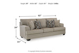 Stonemeade  Sofa, Loveseat, Oversized Chair and Ottoman