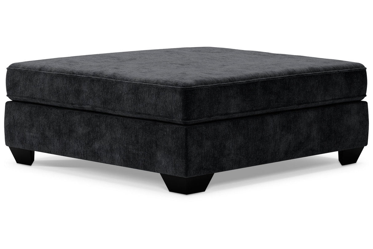 Lavernett Charcoal 4-Piece Sectional with Ottoman