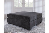 Lavernett Charcoal Oversized Accent Ottoman