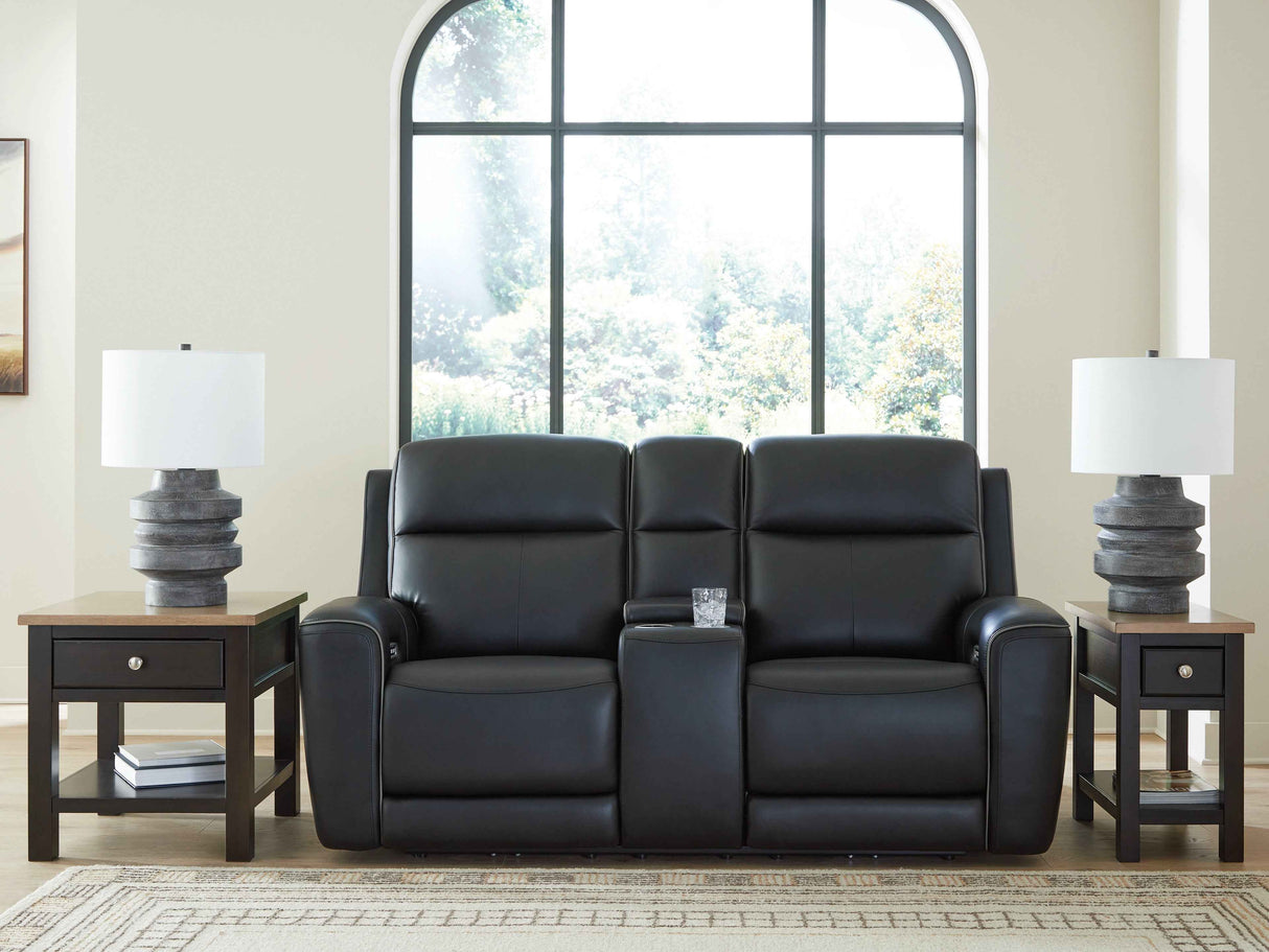 5Z-Comfort Onyx Power Reclining Living Room Set by Ashley at Eve Furniture