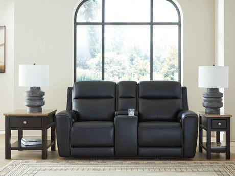5Z-Comfort Onyx Power Reclining Living Room Set by Ashley at Eve Furniture