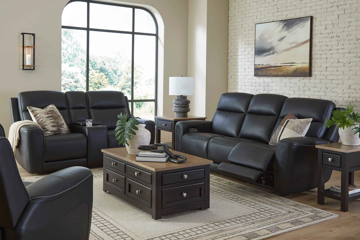 5Z-Comfort Onyx Power Reclining Living Room Set by Ashley at Eve Furniture