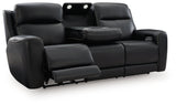 5Z-Relaxation Onyx Dual Power Leather Reclining Sofa by Ashley at Eve Furniture