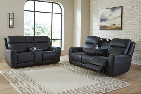 5Z-Comfort Onyx Sofa and Loveseat by Ashley at Eve Furniture