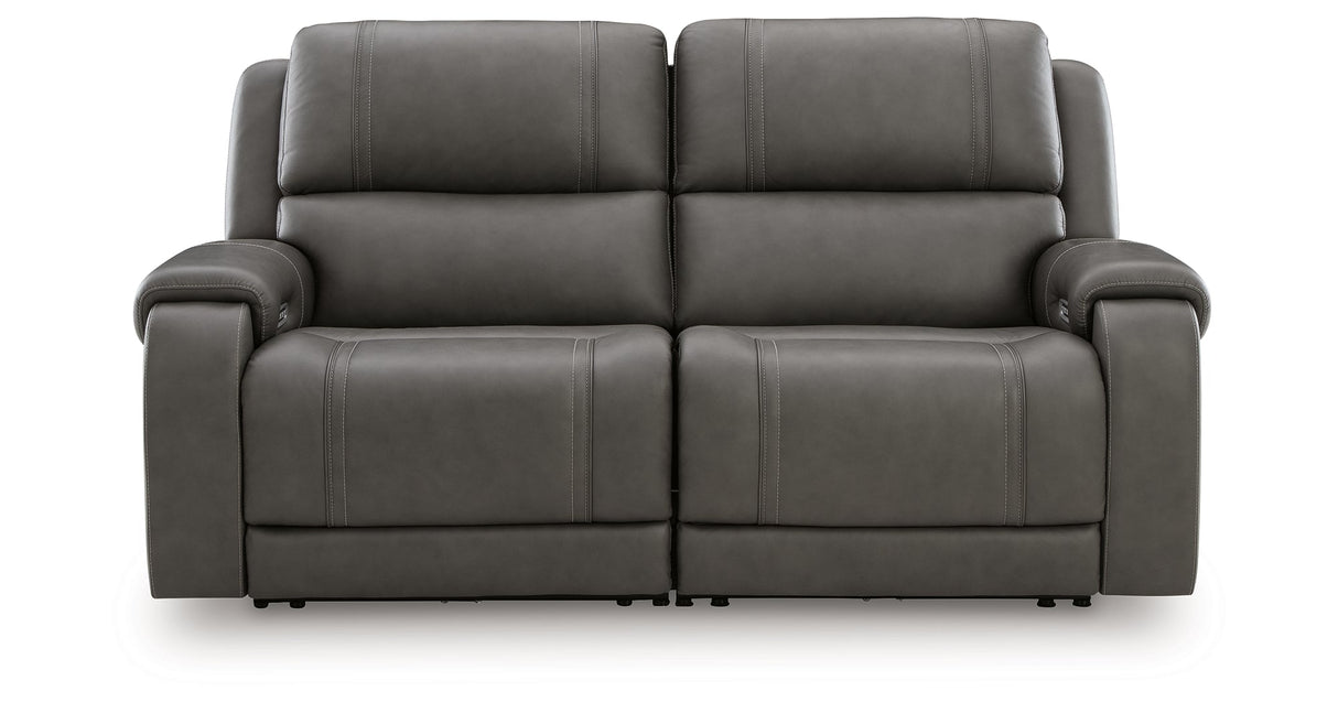 5Z - Pittson Anchor 2-Piece Power Reclining Sectional Loveseat