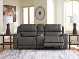 5Z - Pittson Anchor 3-Piece Power Reclining Sectional Loveseat with Console