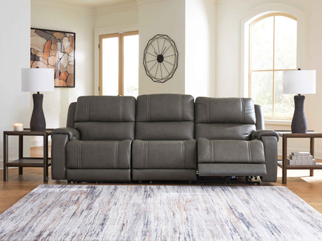 5Z - Pittson Anchor 3-Piece Power Sectional Reclining Sofa by Ashley at Eve Furniture
