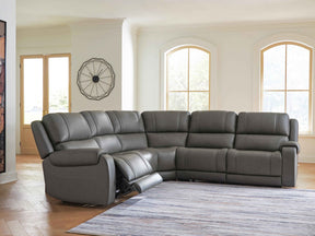 5Z - Pittson Anchor 5-Piece Power Reclining Sectional by Ashley at Eve Furniture