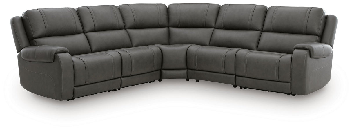 5Z - Pittson Anchor 5-Piece Power Reclining Sectional