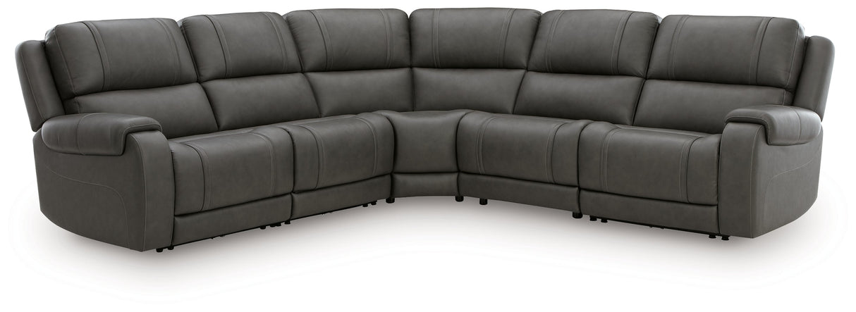 5Z - Pittson Anchor 5-Piece Power Reclining Sectional