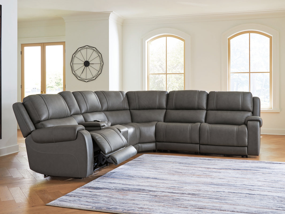 5Z - Pittson Anchor 6-Piece Power Reclining Sectional