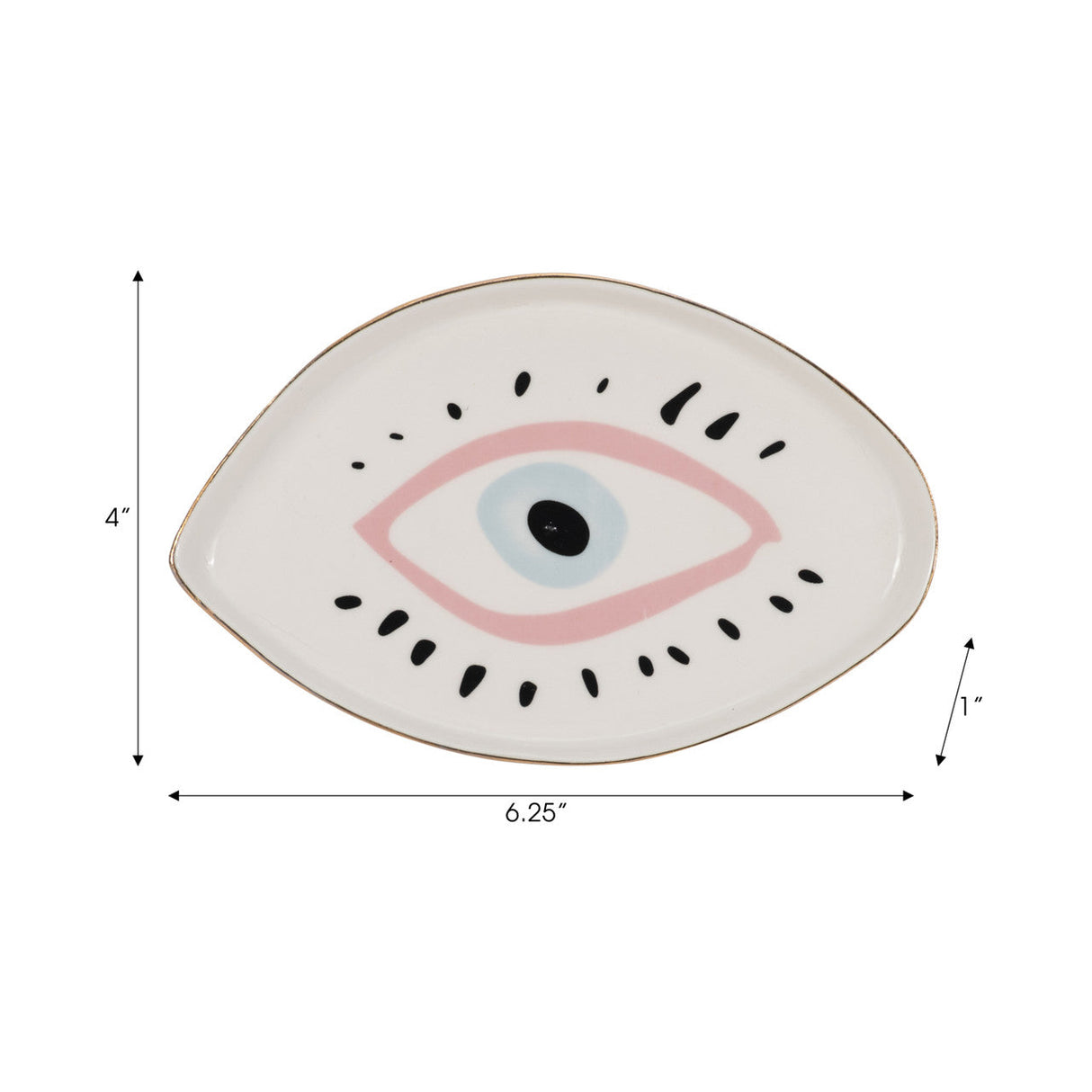 6" Eye Trinket Tray, Multi