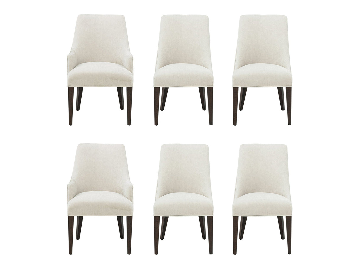 6-Piece Beever Dining Chair and Arm Chair in Cream by Manhattan Comfort at Eve Furniture