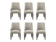 6-Piece Beever Dining Chair and Arm Chair in Taupe by Manhattan Comfort at Eve Furniture