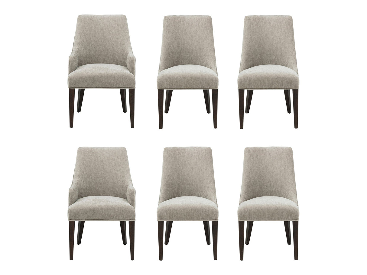 6-Piece Beever Dining Chair and Arm Chair in Taupe by Manhattan Comfort at Eve Furniture