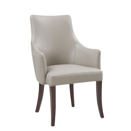 6-Piece Connie Dining Chair and Arm Chair in Light Grey by Manhattan Comfort at Eve Furniture