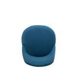 6-Piece Kara Dining Side and Arm Chairs in Blue by Manhattan Comfort at Eve Furniture