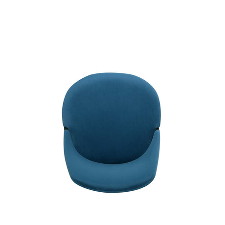 6-Piece Kara Dining Side and Arm Chairs in Blue by Manhattan Comfort at Eve Furniture