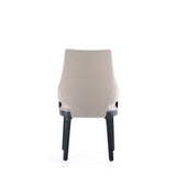 6-Piece Kara Dining Side and Arm Chairs in Light Grey by Manhattan Comfort at Eve Furniture