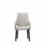 6-Piece Kara Dining Side and Arm Chairs in Light Grey by Manhattan Comfort at Eve Furniture