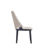 6-Piece Kara Dining Side and Arm Chairs in Light Grey by Manhattan Comfort at Eve Furniture