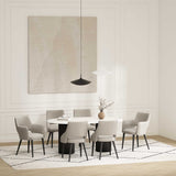 6-Piece Tremont Dining Chair in Stone by Manhattan Comfort at Eve Furniture