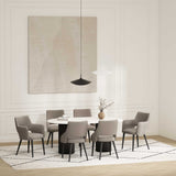 6-Piece Tremont Dining Chair in Taupe by Manhattan Comfort at Eve Furniture