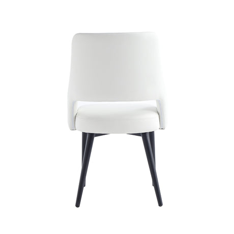 6-Piece Tremont Dining Chair in White by Manhattan Comfort at Eve Furniture