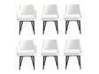 6-Piece Tremont Dining Chair in White by Manhattan Comfort at Eve Furniture
