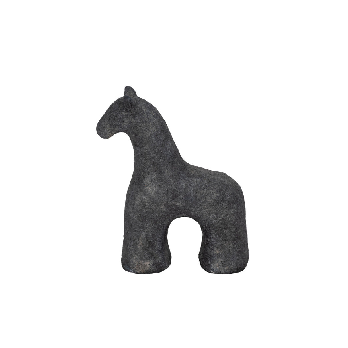 6" Textured Horse, Black
