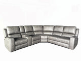 Brickston Charcoal Leatherette Modular Sectional Armless Chair