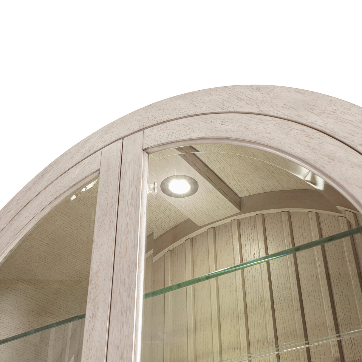 Lofton Light Gray Curio Cabinet by Homelegance at Eve Furniture