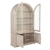 Lofton Light Gray Curio Cabinet by Homelegance at Eve Furniture