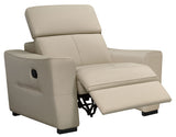 6021 Cream Sectional and armchair w/ manual recliners by ESF Furniture at Eve Furniture
