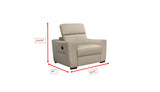 6021 Cream Sectional and armchair w/ manual recliners by ESF Furniture at Eve Furniture