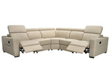 6021 Cream Sectional and armchair w/ manual recliners by ESF Furniture at Eve Furniture