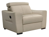 6021 Cream Sectional and armchair w/ manual recliners by ESF Furniture at Eve Furniture