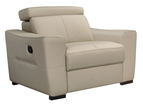 6021 Cream Sectional w/ manual recliners by ESF Furniture at Eve Furniture
