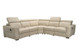 6021 Cream Sectional w/ manual recliners by ESF Furniture at Eve Furniture