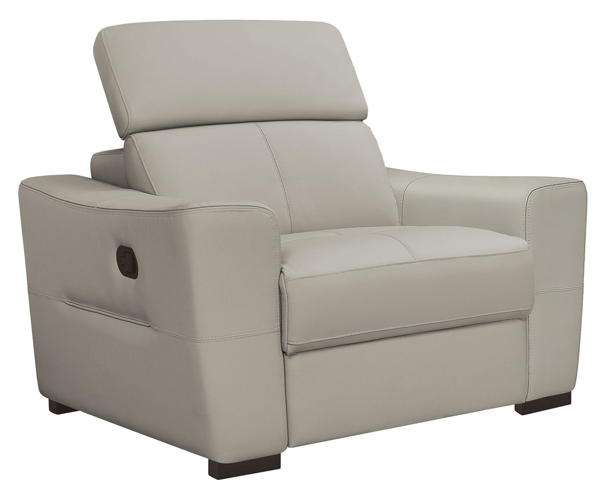 6021 Grey Armchair w/ manual recliners by ESF Furniture at Eve Furniture