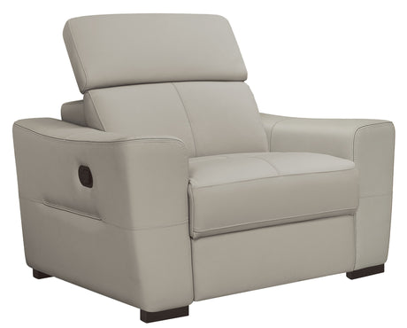6021 Grey Sectional w/ manual recliners by ESF Furniture at Eve Furniture