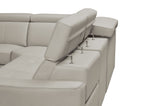 6021 Grey Sectional w/ manual recliners by ESF Furniture at Eve Furniture