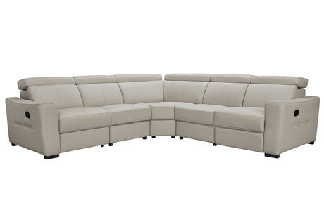 6021 Grey Sectional w/ manual recliners by ESF Furniture at Eve Furniture