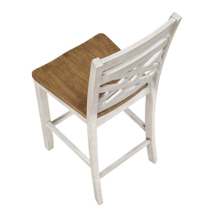 Tyler White 5-Piece Pack Counter Height Set by Homelegance at Eve Furniture