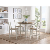 Tyler White 5-Piece Pack Counter Height Set by Homelegance at Eve Furniture